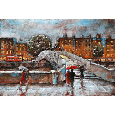 Tableau En Metal Ha' penny Pont — MD001161