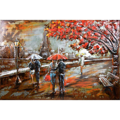 Tableau En Metal 3 D Paris — MD001365