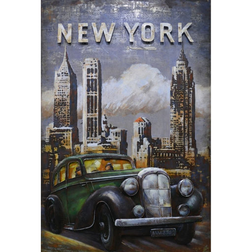 Tableau 3D En Metal New York — MD001401