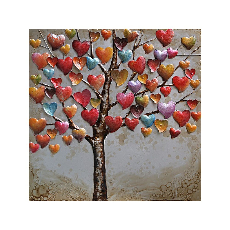 Tableau En Metal 3D Arbre De Valentin — MD001564