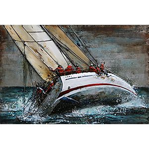 Metal 3D Painting Regatte 80X120 — MD001644