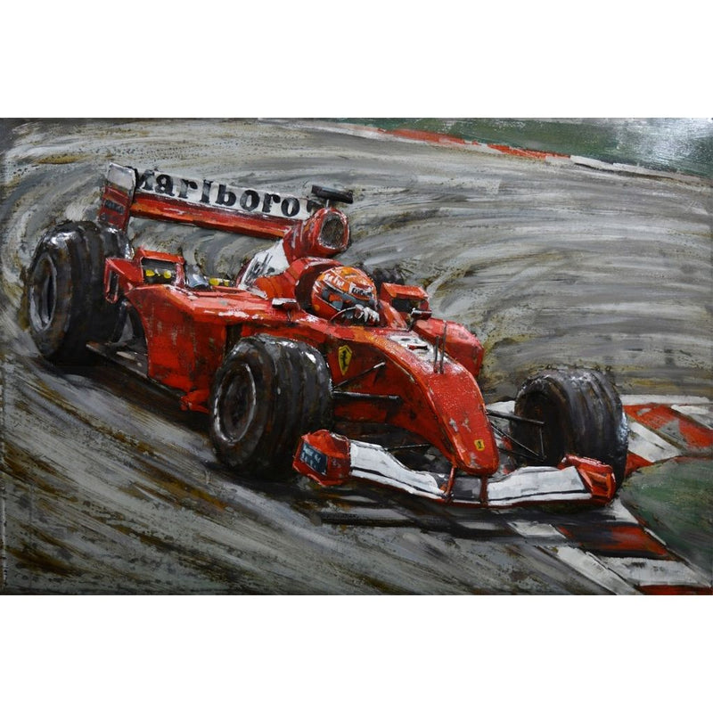 Tableau En Metal F1 Rouge — MD001804