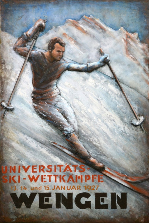 Tableau 3D En Metal Wengen — MD001813