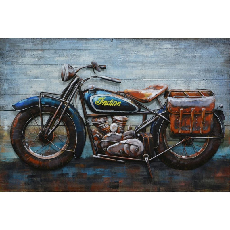 Tableau 3D En Metal Moto — MD001814
