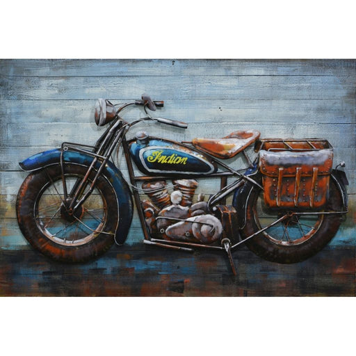 Tableau 3D En Metal Moto — MD001814
