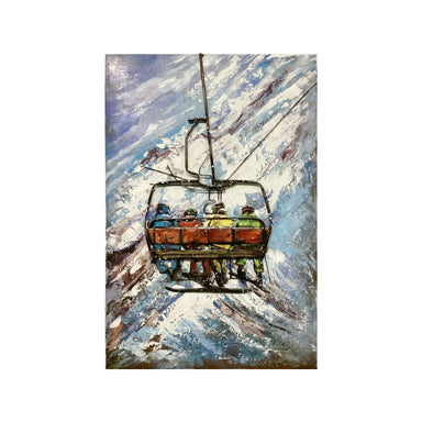 Tableau En Metal Teleski 120X80 — MD001824