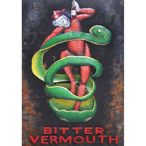 Tableau En Metal 3D Bitter Vermouth — MD001878