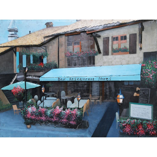 Tableau En Metal 3D 80 X 120 Flores — MD001894