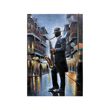 Tableau En Metal Saxophone — MD001895