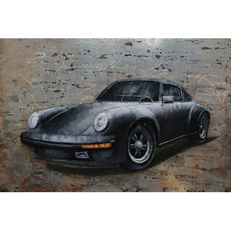 Tableau En Metal voiture de sport — MD001900