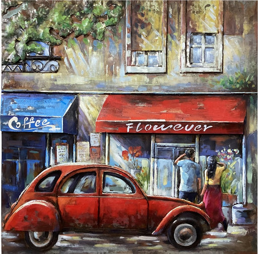 Tableau 3D En Metal 2 CV 60 x 60 cm — MD002324