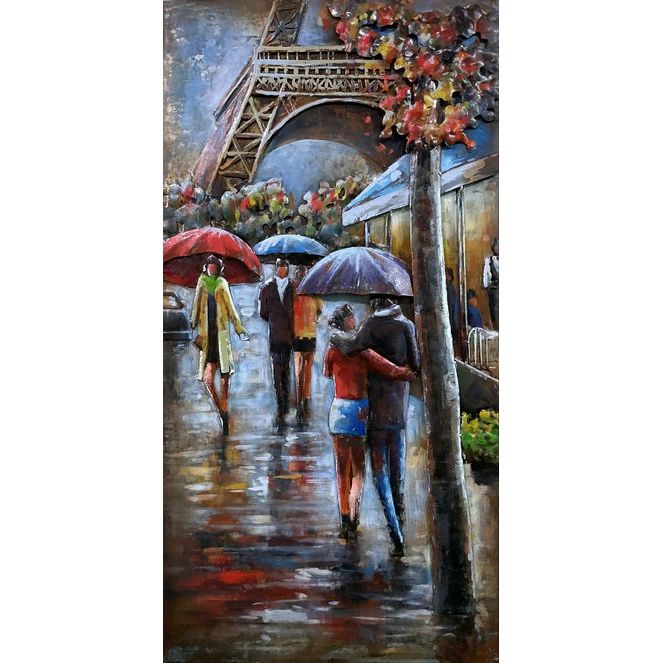 Tableau 3D En Métal Paris — MD002331