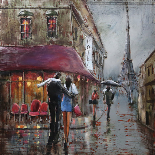 Tableau métal Paris 60x60 — MD002465