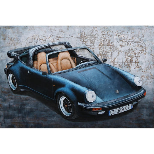 Peinture métallique en 3D Voiture de sport 60x80 — MD002481