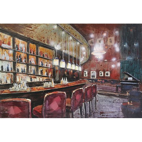 Peinture métallique en 3D Bistro 80x120 — MD002484