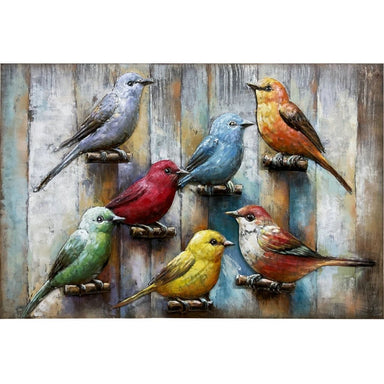 3D Art métallique oiseaux — MD002803