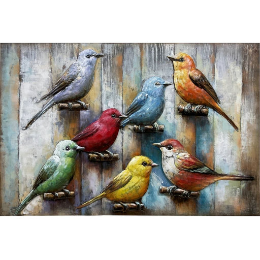 3D Art métallique oiseaux — MD002803