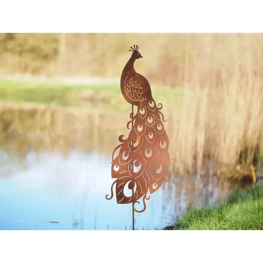 Piquet de jardin Paon Ecorouille® (2) — MD14038