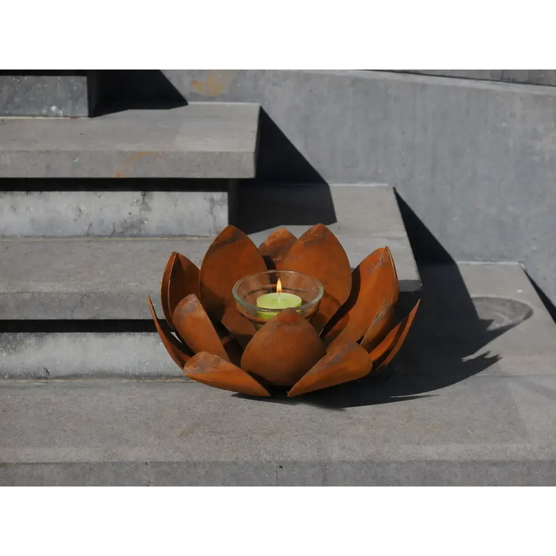 Fleur avec porte-bougie Ecorouille® (4) — MD14129