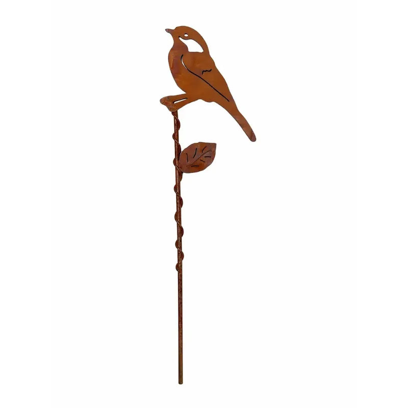 Piquet de Jardin Oiseau Eco-Rouille (6) — MD14136-4