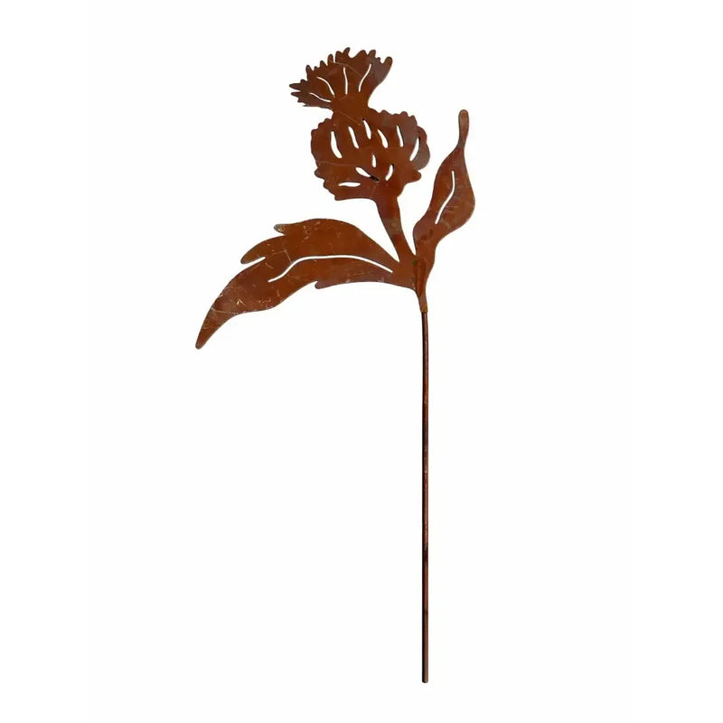 Piquet de Jardin Fleur Eco-Rouille (6) — MD14136-5