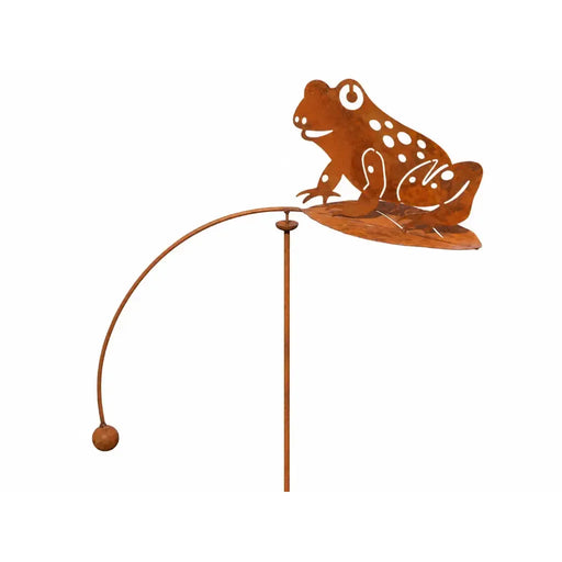 Piquet de jardin Grenouille en équilibre Ecorouille® (4) — MD14145