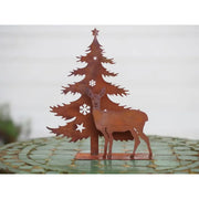 Sapin avec Cerf Éco-rouille (4) — MD14179