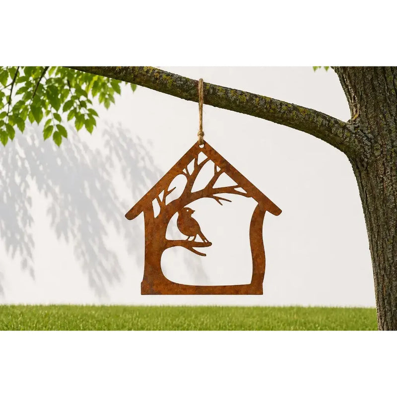 Oiseau dans une petite maison écorouillée (6) — MD14184