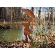 Fille avec parapluie éco-rouille (4) — MD14195