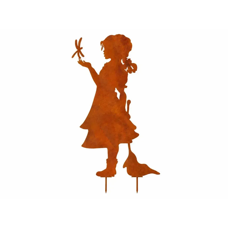 Fille avec libellule éco-rouille (4) — MD14196