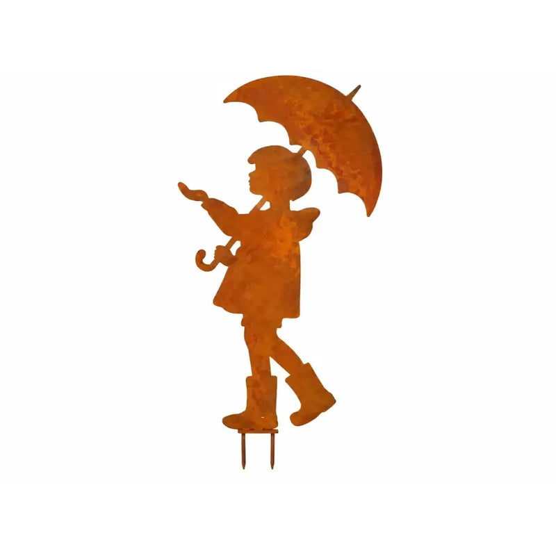 Garçon avec parapluie éco-rouille (4) — MD14197