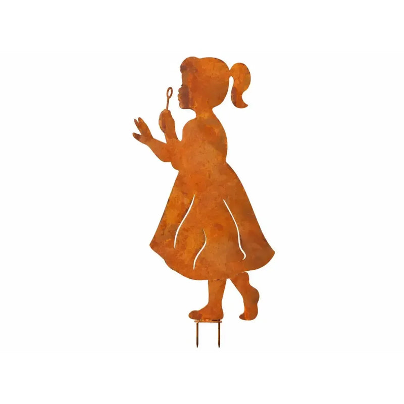 Fille avec souffleur de bulles éco-rouille (4) — MD14200