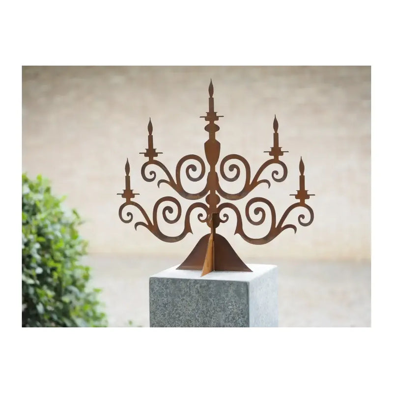 Chandelier éco-rouille (4) — MD14202