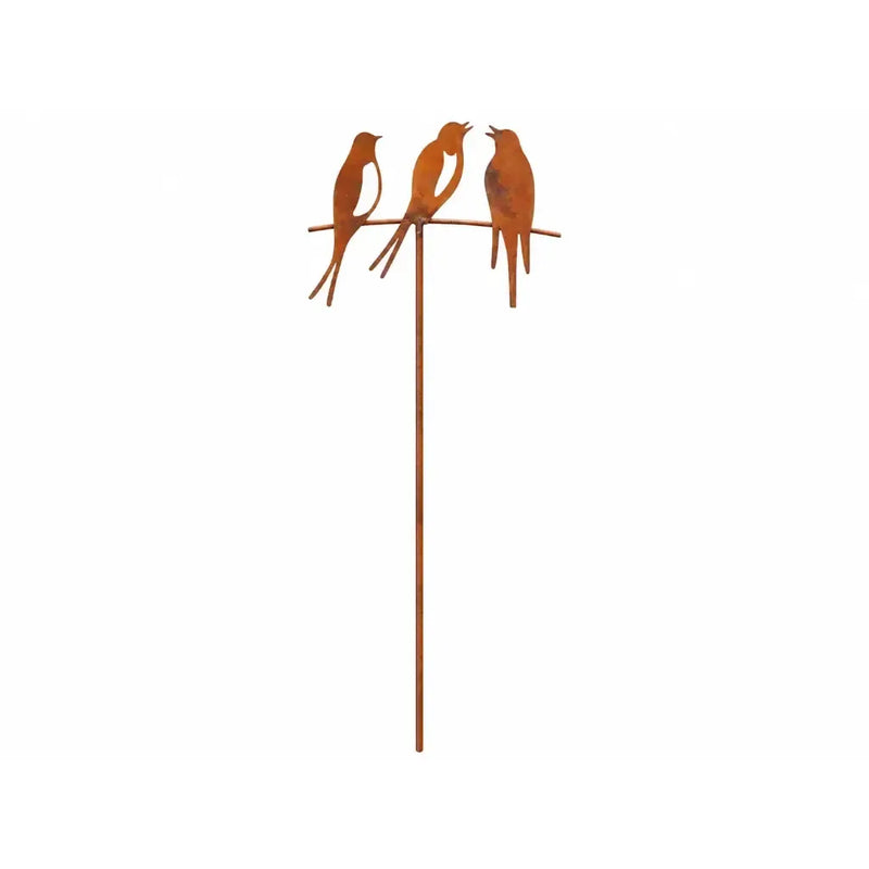 Piquet de Jardin 3 Oiseaux Éco-Rouille® (4) — MD14210