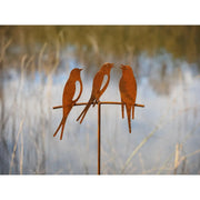 Piquet de Jardin 3 Oiseaux Éco-Rouille® (4) — MD14210