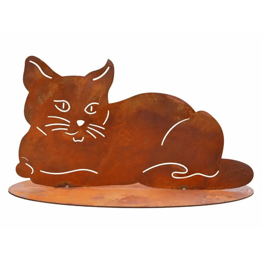 Chat allongé Éco-rouille® (4) — MD14211
