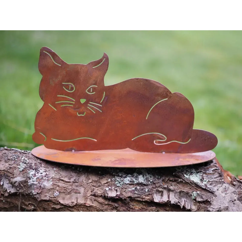 Chat allongé Éco-rouille® (4) — MD14211