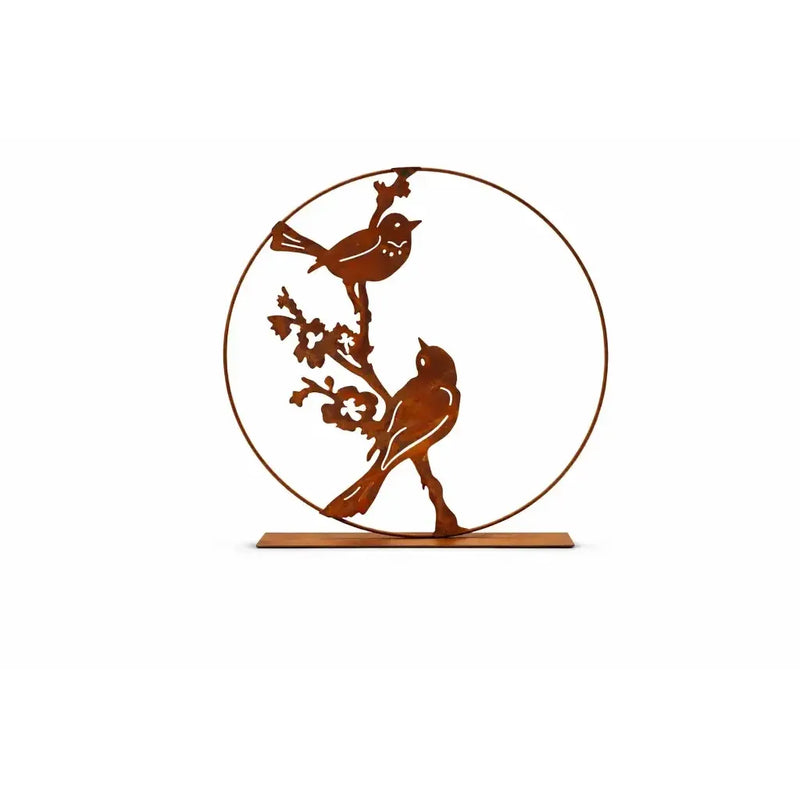 Cercle avec Oiseaux Éco-Rouille (4) — MD14220