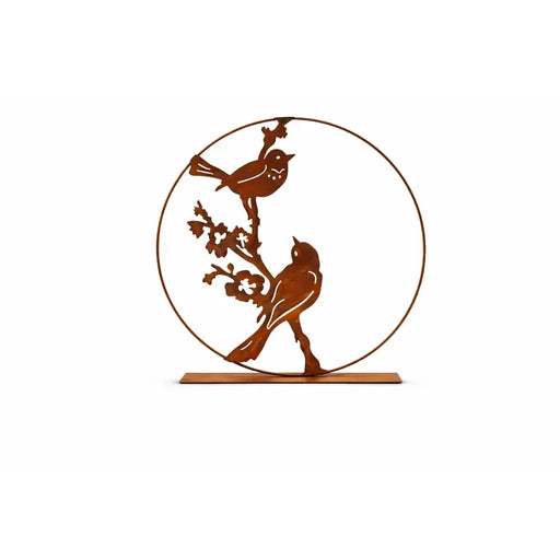 Cercle avec Oiseaux Éco-Rouille (4) — MD14220