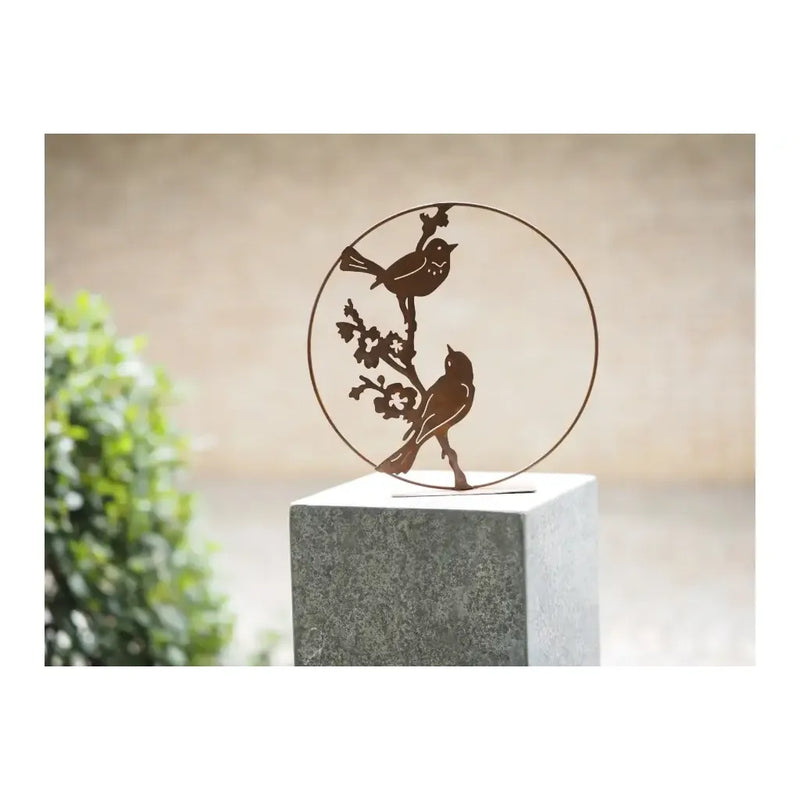 Cercle avec Oiseaux Éco-Rouille (4) — MD14220
