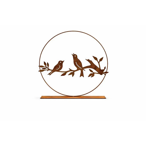 Cercle avec Oiseaux Éco-Rouille (4) — MD14221