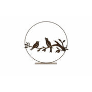 Cercle 2 oiseaux sur base (4) — MD14238