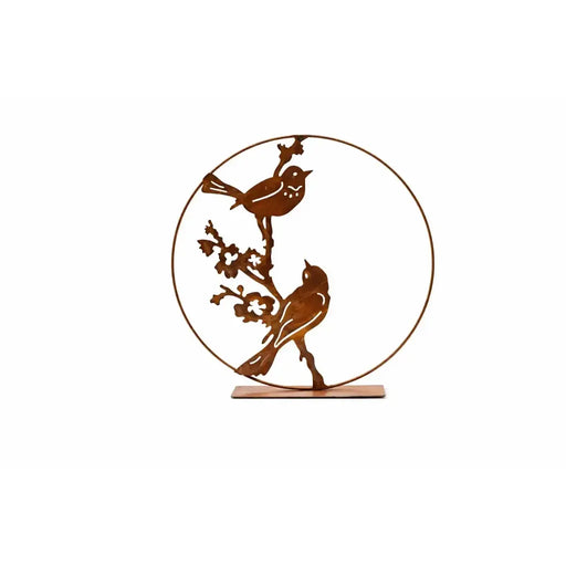 Cercle 2 oiseaux sur base (4) — MD14239