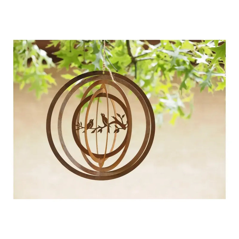 Cercle avec 2 oiseaux sur une branche spinner (6) — MD14241
