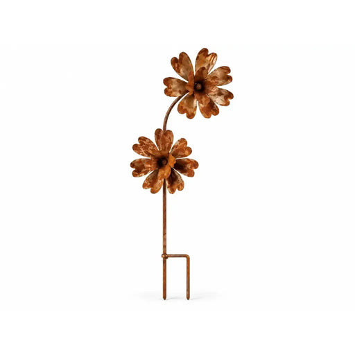 Piquet de Jardin avec 2 Fleurs (2) — MD14246