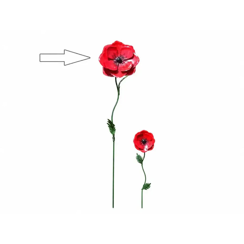 Fleur En Metal Coquelicot (4) — MD16202