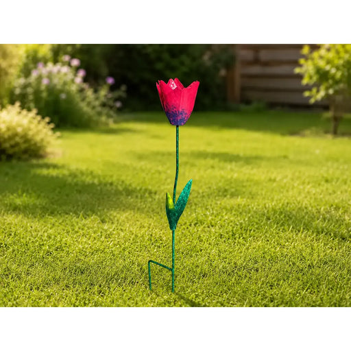 Piquet de jardin tulipe rouge (4) — MD16265