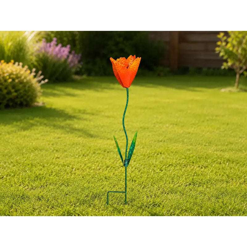 Piquet de jardin fleur jaune (4) — MD16266