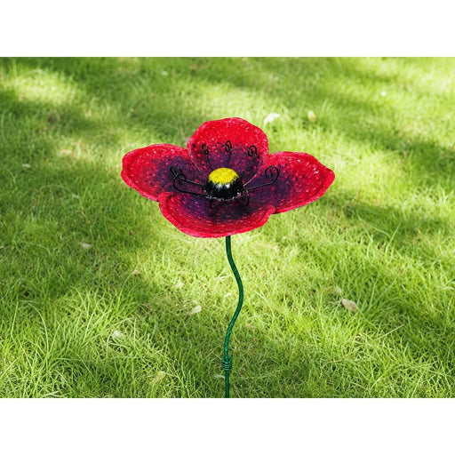 Piquet de jardin fleur rose/violette (4) — MD16267