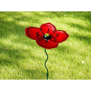 Piquet de jardin fleur rouge (4) — MD16268